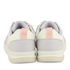 Baskets BLANC Fille Motif Iridescent Fermeture éclair