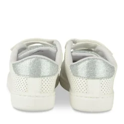 Baskets BLANC Fille Motif Uni Scratch