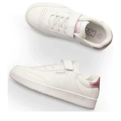 Baskets BLANC Fille Motif Uni