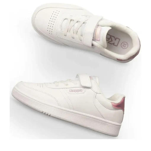 Baskets BLANC Fille Motif Uni