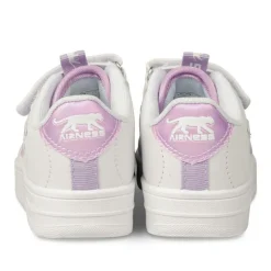 Baskets BLANC Fille Motif Uni Scratch