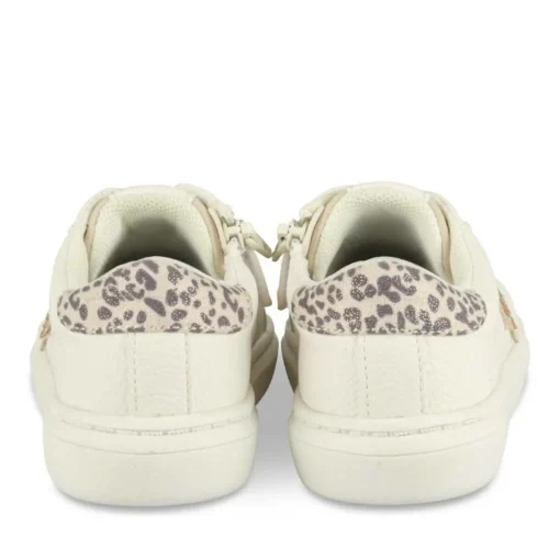 Baskets BLANC Fille Motif Etoiles Fermeture éclair