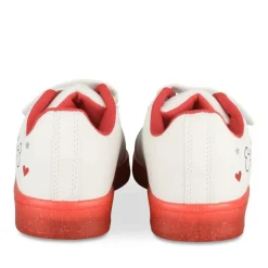 Baskets BLANC Fille Motif Paillettes Scratch