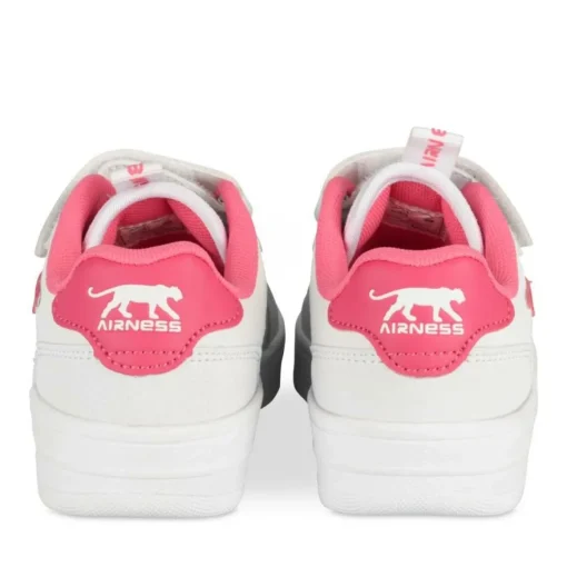 Baskets BLANC Fille Motif Uni Scratch