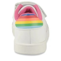Baskets BLANC Fille Motif Multicolore Scratch