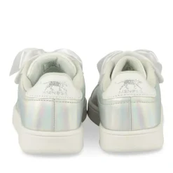Baskets BLANC Fille Motif Uni Scratch