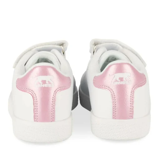 Baskets BLANC Fille Motif Uni Lacets