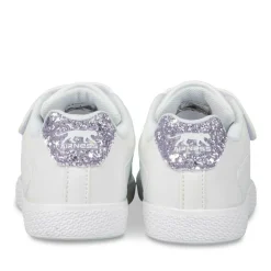 Baskets BLANC Fille Motif Uni Scratch