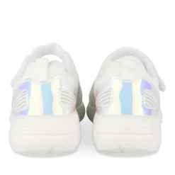 Baskets BLANC Fille Motif Uni A Enfiler