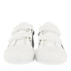 Baskets BLANC Fille Motif Paillettes Scratch