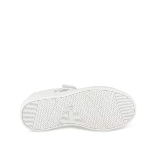 Baskets BLANC Fille Motif Iridescent Scratch