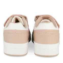Baskets BLANC Fille Motif Uni Scratch