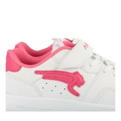 Baskets BLANC Fille Motif Uni Scratch