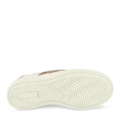 Baskets BLANC Fille Motif Paillettes Lacets