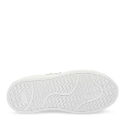 Baskets BLANC Fille Motif Paillettes Lacets
