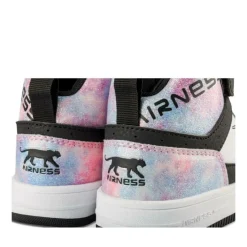 Baskets BLANC Fille Motif Uni Scratch