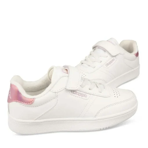 Baskets BLANC Fille Motif Uni
