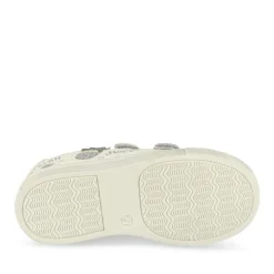 Baskets BLANC Fille Motif Paillettes Scratch