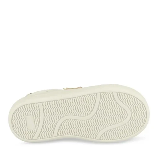 Baskets BLANC Fille Motif Etoiles Fermeture éclair