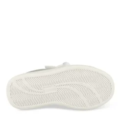 Baskets BLANC Fille Motif Uni Scratch