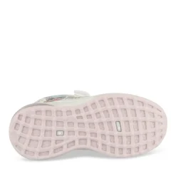 Baskets BLANC Fille Motif Uni Scratch