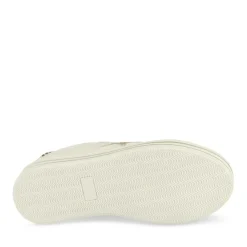 Baskets BLANC Fille Motif Paillettes Lacets