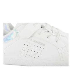 Baskets BLANC Fille Motif Uni Scratch
