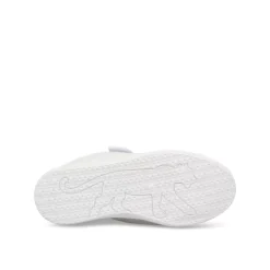 Baskets BLANC Fille Motif Paillettes Scratch