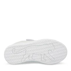 Baskets BLANC Fille Motif Uni Scratch