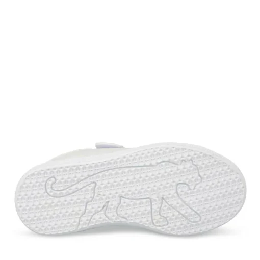 Baskets BLANC Fille Motif Uni Scratch