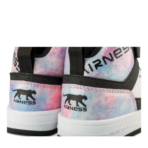 Baskets BLANC Fille Motif Uni Scratch