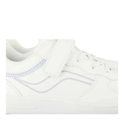Baskets BLANC Fille Motif Uni Lacets