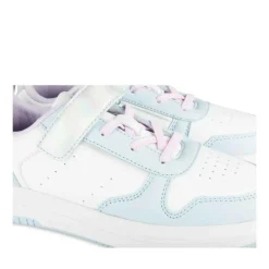 Baskets BLANC Fille Motif Uni Scratch