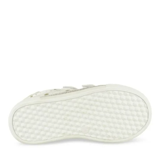 Baskets BLANC Fille Motif Coeurs Scratch