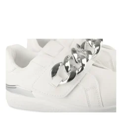 Baskets BLANC Fille Motif Chaîne Scratch
