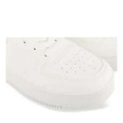 Baskets BLANC Fille Motif Uni Lacets