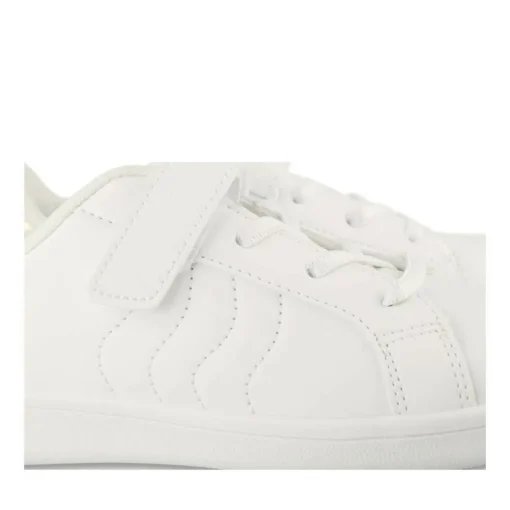 Baskets BLANC Fille Motif Iridescent Scratch