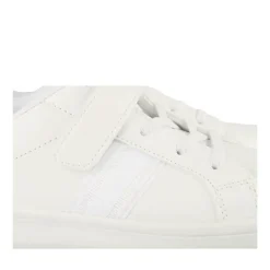 Baskets BLANC Fille Motif Uni Scratch