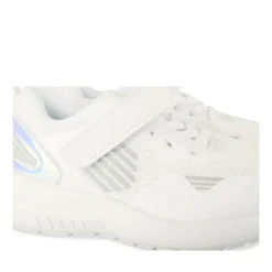Baskets BLANC Fille Motif Uni Scratch