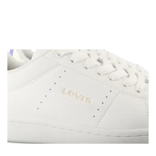 Baskets BLANC Fille Motif Uni Lacets
