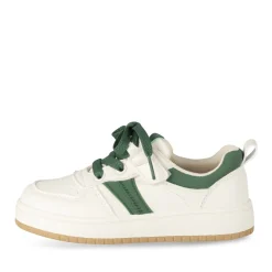 Baskets BLANC Garçon Motif Uni Scratch