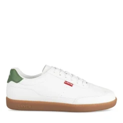 Baskets BLANC Garçon Motif Uni Scratch + Elastique