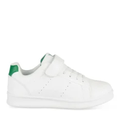 Baskets BLANC Garçon Motif Uni Scratch