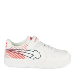 Baskets BLANC Garçon Motif Uni Scratch