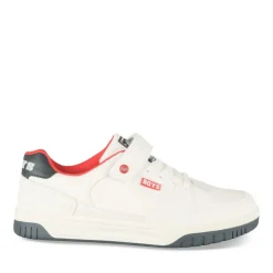 Baskets BLANC Garçon Motif Uni Scratch