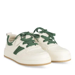 Baskets BLANC Garçon Motif Uni Scratch
