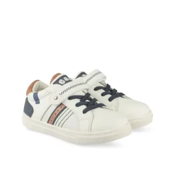 Baskets BLANC Garçon Motif Multicolore Scratch