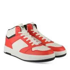 Baskets BLANC Garçon Motif Uni Lacets