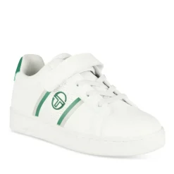 Baskets BLANC Garçon Motif Uni Scratch