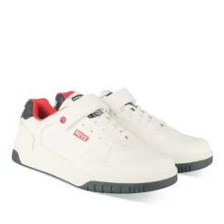 Baskets BLANC Garçon Motif Uni Scratch